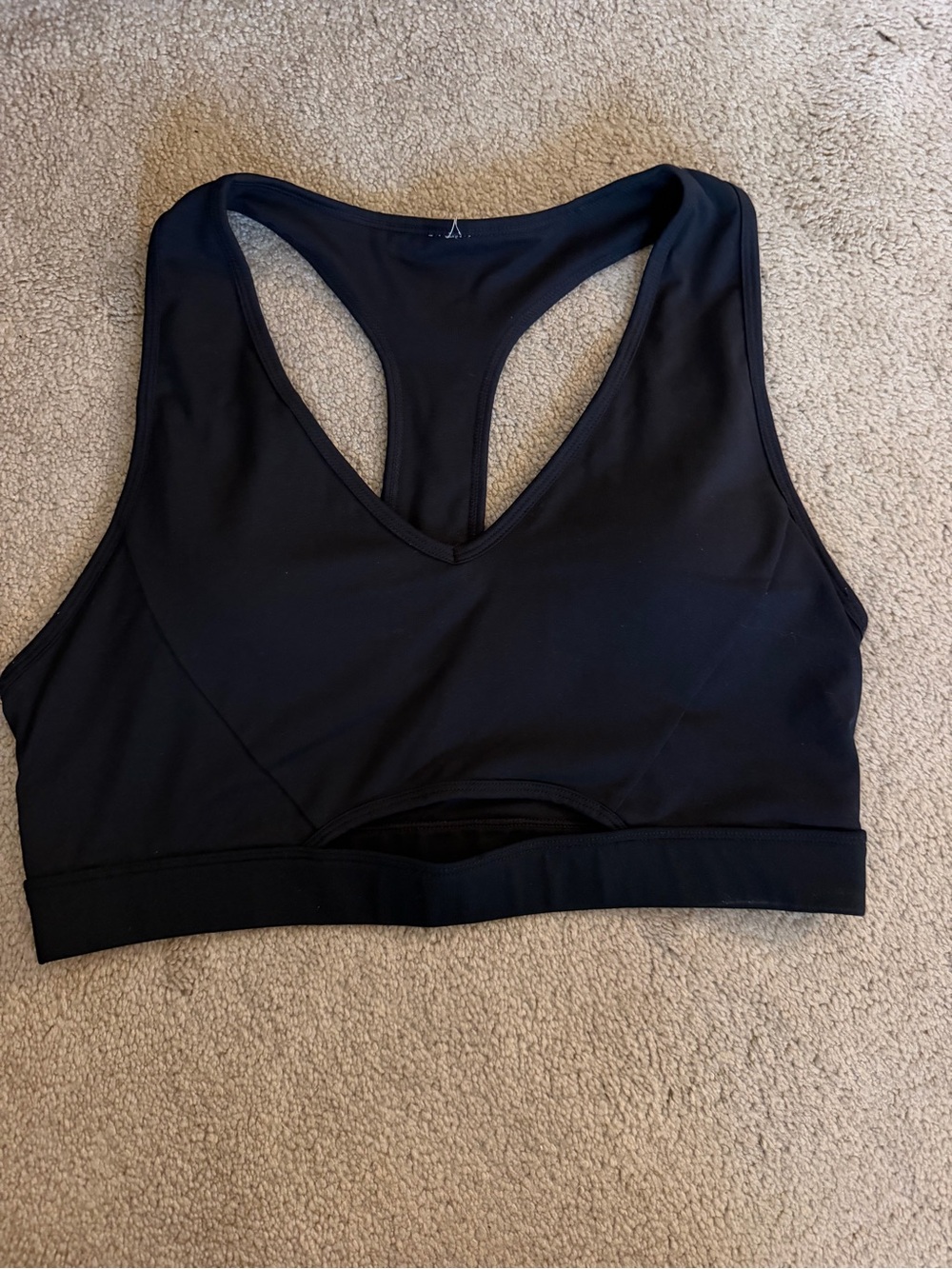 Black Racerback Sports Bra
